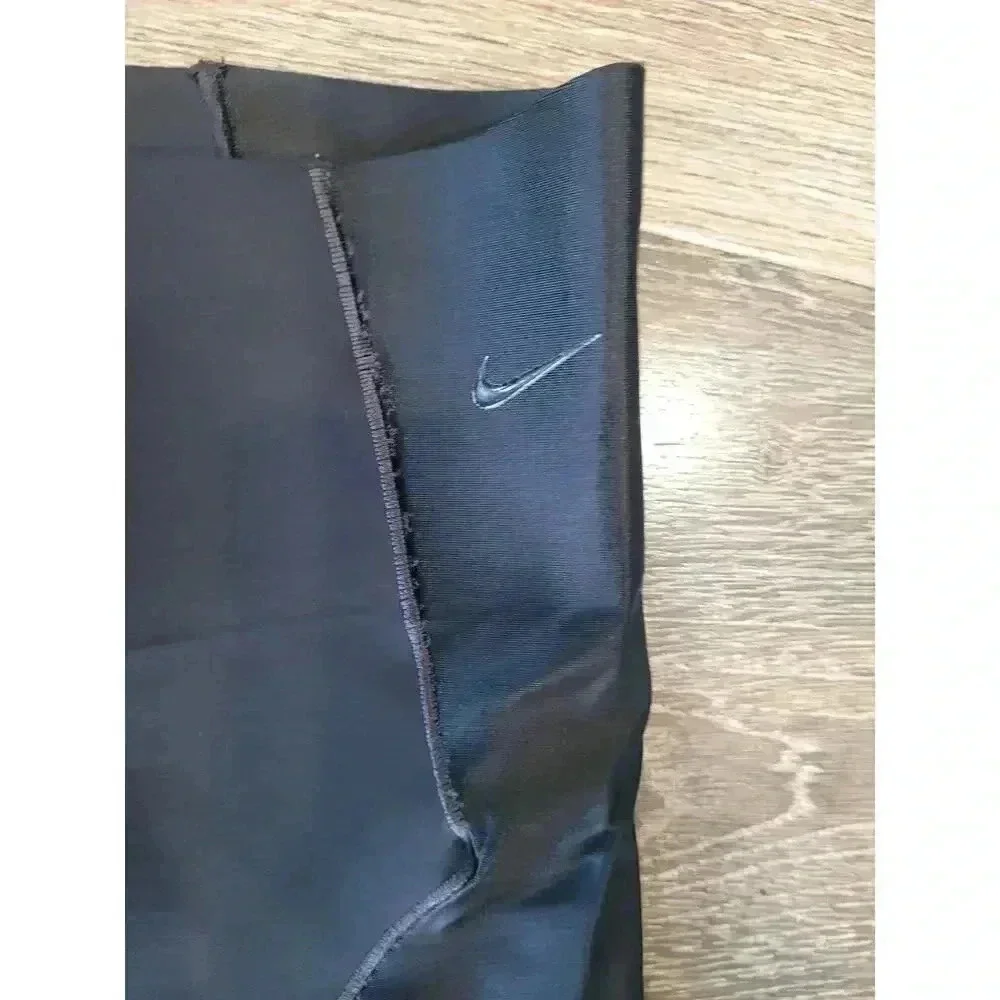 Nike Women's Size M Black High-Waisted 7/8 Training‎ Mesh Tights #11